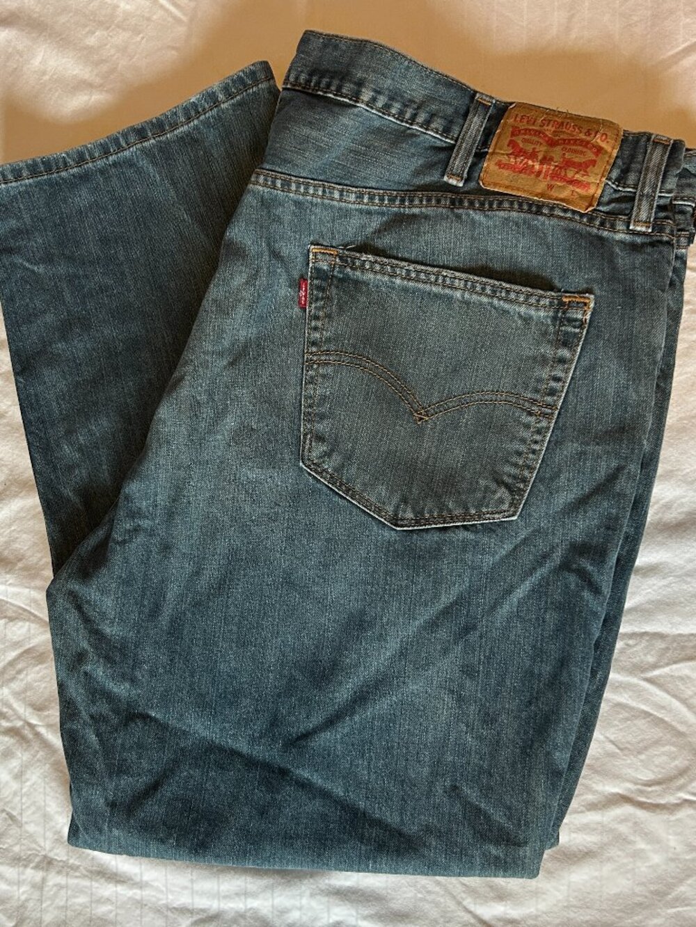 Levi's 559 Relaxed Straight Jeans Blue Denim Men's Size W48 L30